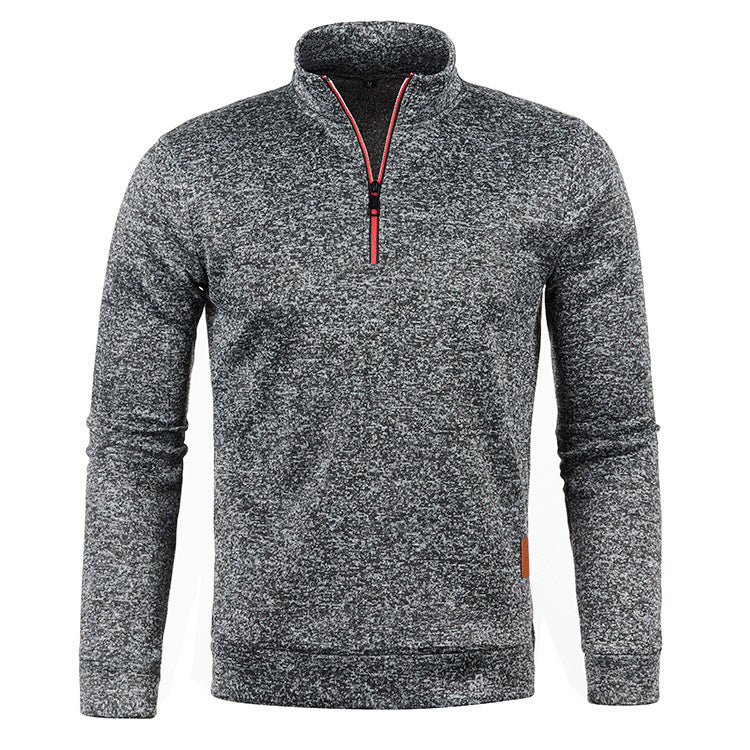Men's Zippered Sweater for Autumn and Winter