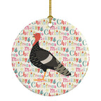 Marragansett Turkey Christmas Ceramic Ornament