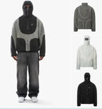 Lamb Wool Hooded Zipper Coat
