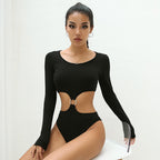 Lingerie with Sexy Ring, Hollow Waist, Body Shaping Suit