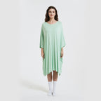 Short Sleeve Printed Cotton Nightgown for Women