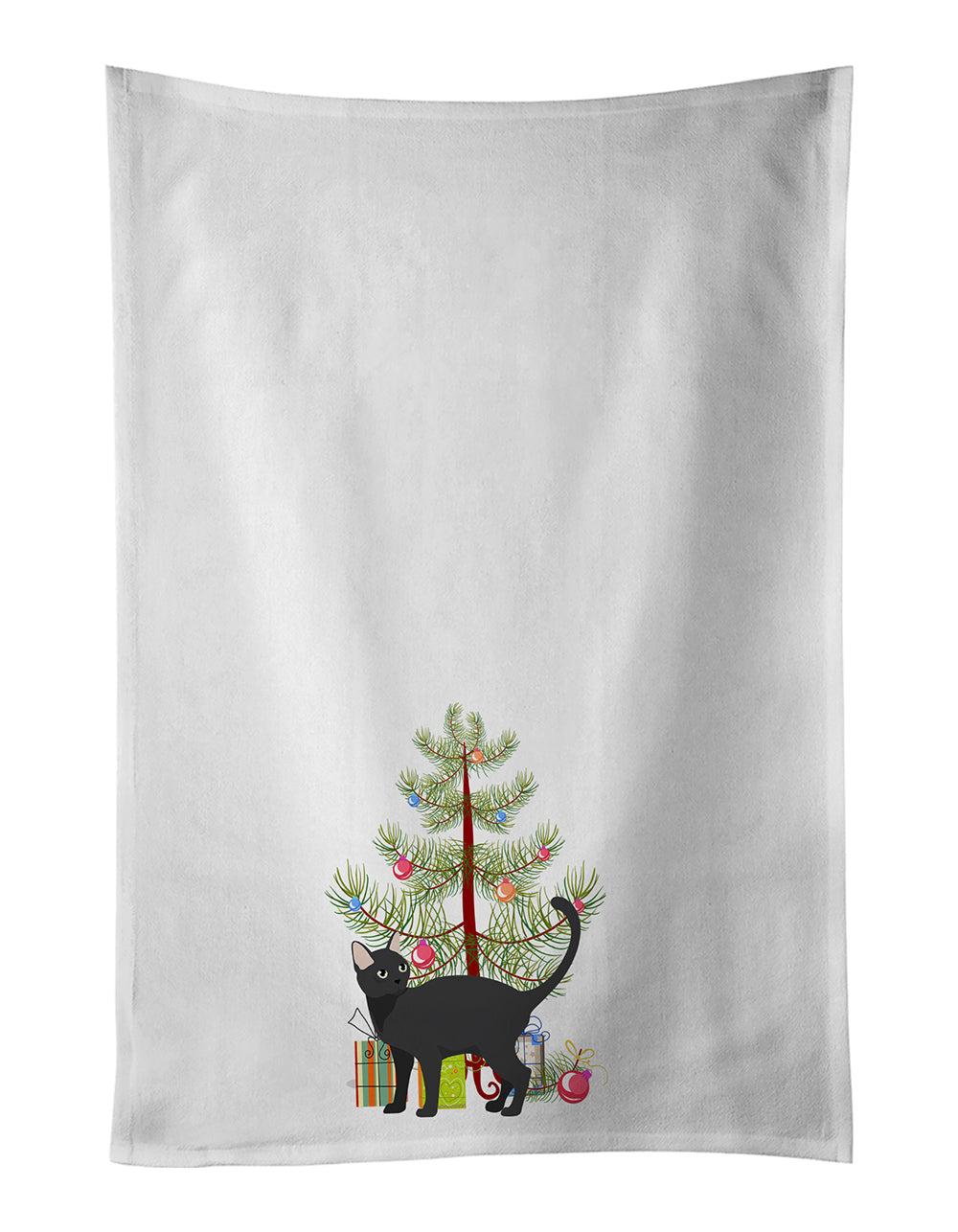 Malayan Cat Christmas Kitchen Towel Set of 2