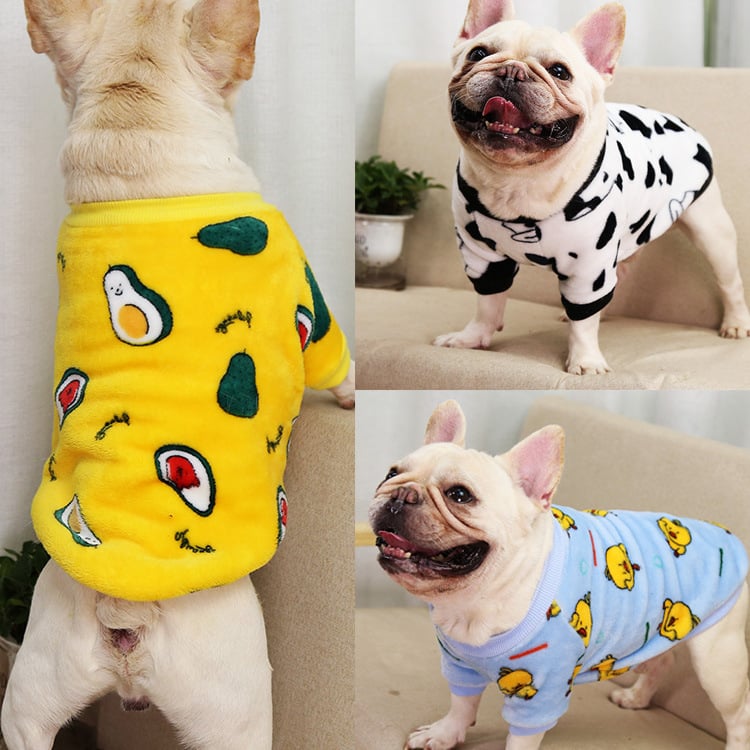 Puppy Autumn Winter Warm Pajamas Jacket for Pets