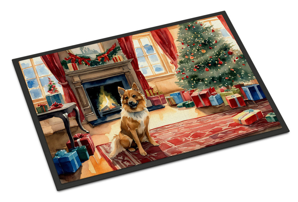 Finnish Spitz Cozy Christmas Doormat