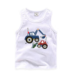 Kids' Cartoon Truck Sleeveless Tank Top