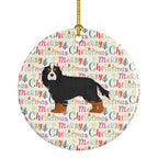 Cavalier King Charles Spaniel Merry Christmas Ceramic Ornament