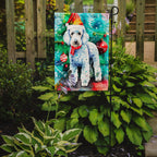 Bedlington Terrier Christmas Garden Flag