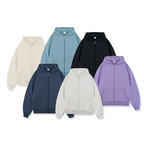Autumn/Winter Terry Zipper Hoodie | Streetwear