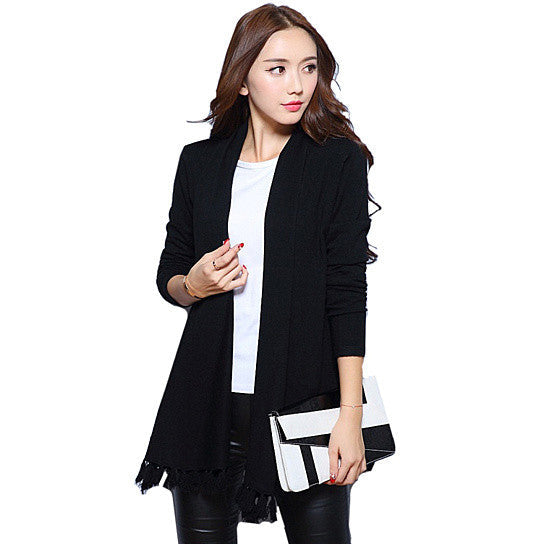 Cozy Cozy Cardigan Along With Tasseled Trim