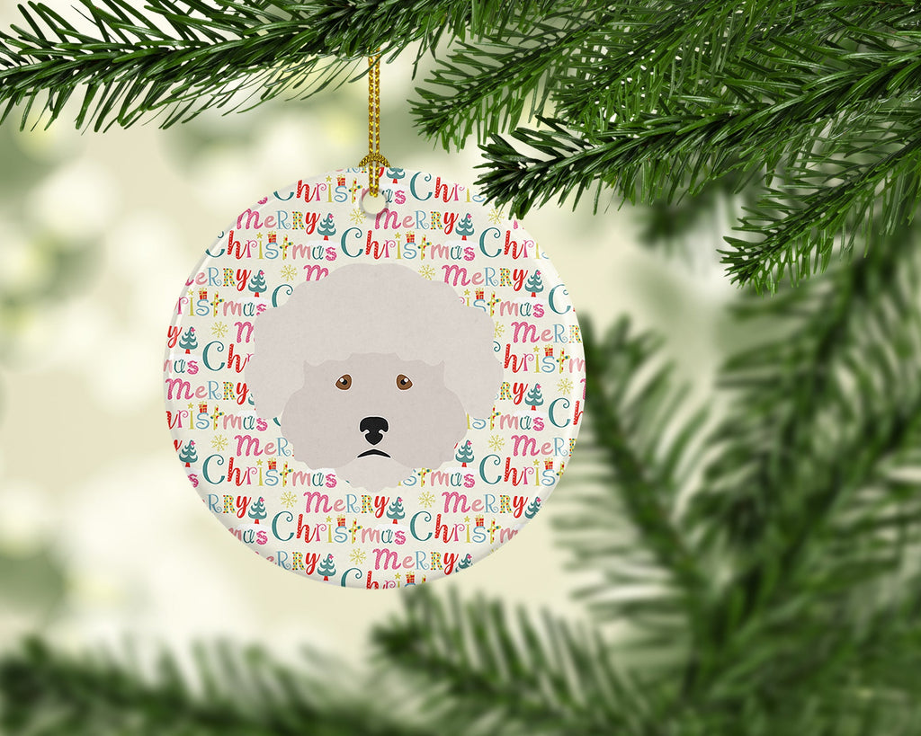 Bichon Fris� Merry Christmas Ceramic Ornament