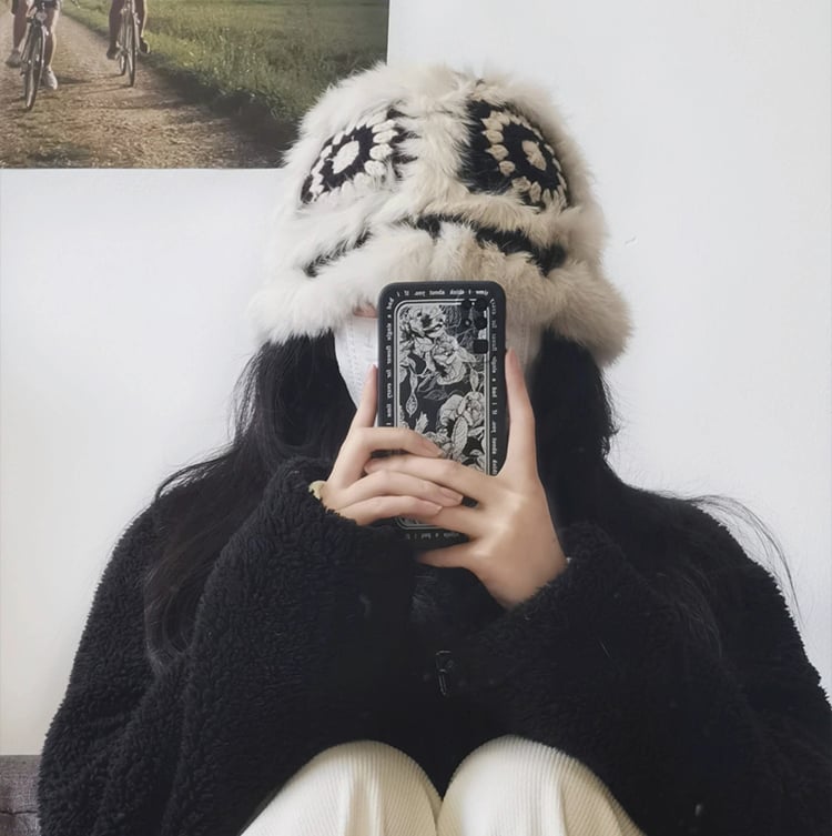 Warm Hand Knitted Wool Fisherman Hat for Autumn/Winter | Embroidered Cap