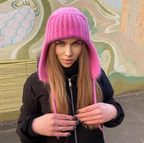 Personalized Women's Warm Wool Knitted Beanie | Embroidered Cap