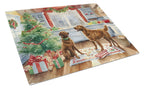 Chesapeake Bay Retriever Christmas Cookies Glass Cutting Board