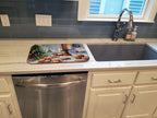 Dachshund Christmas Cookies Dish Drying Mat