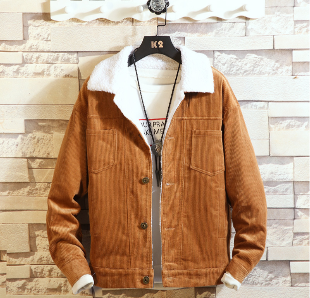 Exquisite Corduroy Cotton Padded Jacket for Fashion