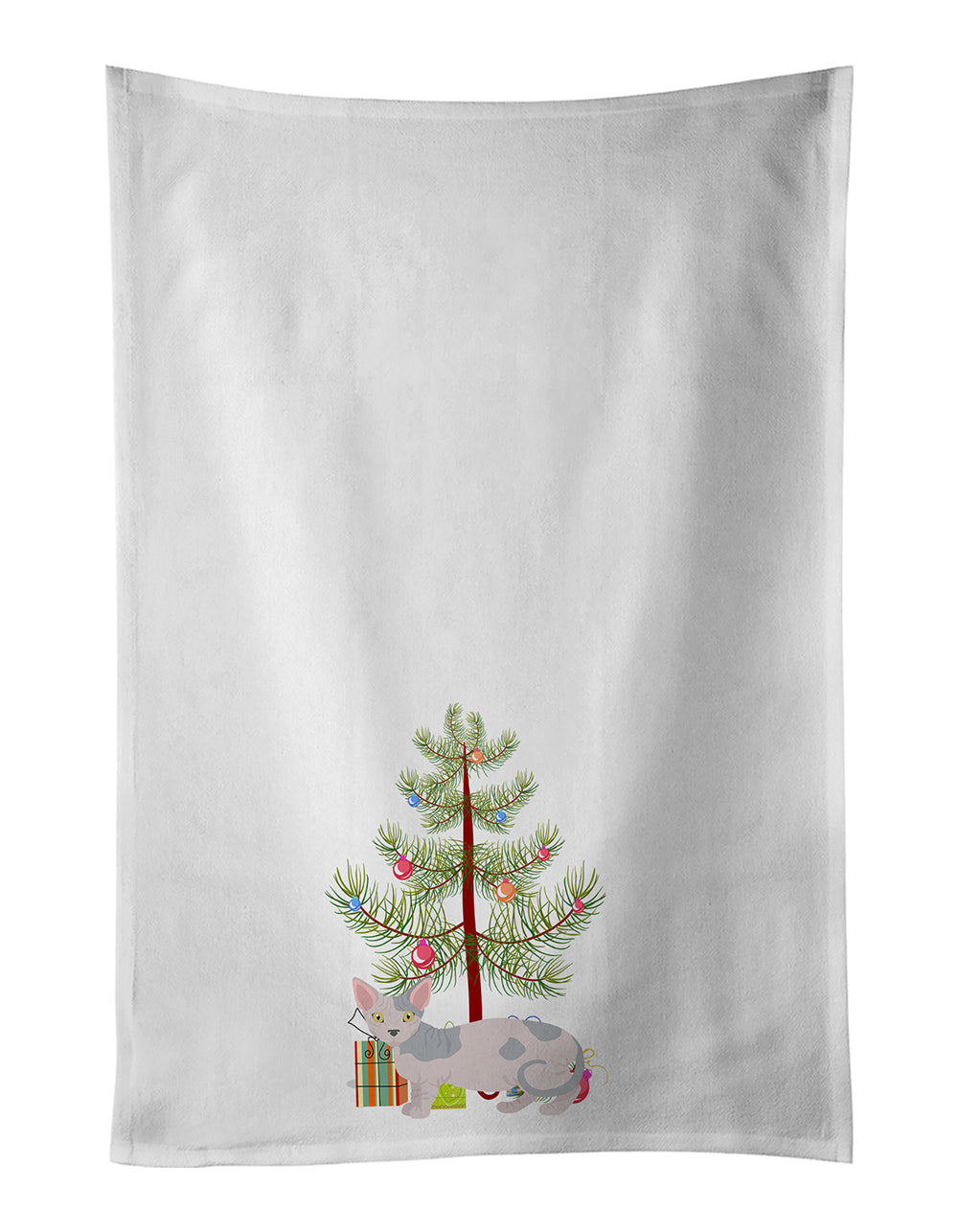 Minskin Cat Christmas Kitchen Towel Set of 2