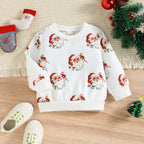 Boys' Long-Sleeved Round Neck Printed Sweater