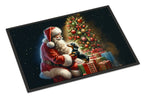 Dachshund and Santa Claus Doormat