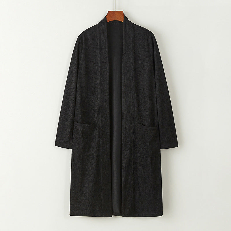 Knitted Loose Sweater Vest Trench Coat Cardigan