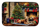 Lakeland Terrier Cozy Christmas Dish Drying Mat