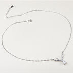 Silver Christmas Reindeer Pendant Necklace