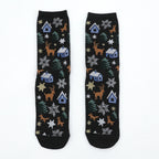 Christmas Couple Cotton Socks with Gingerbread Man Design