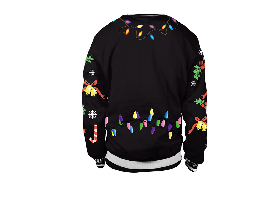 Reindeer Digital Christmas Crewneck Sweatshirt | Streetwear