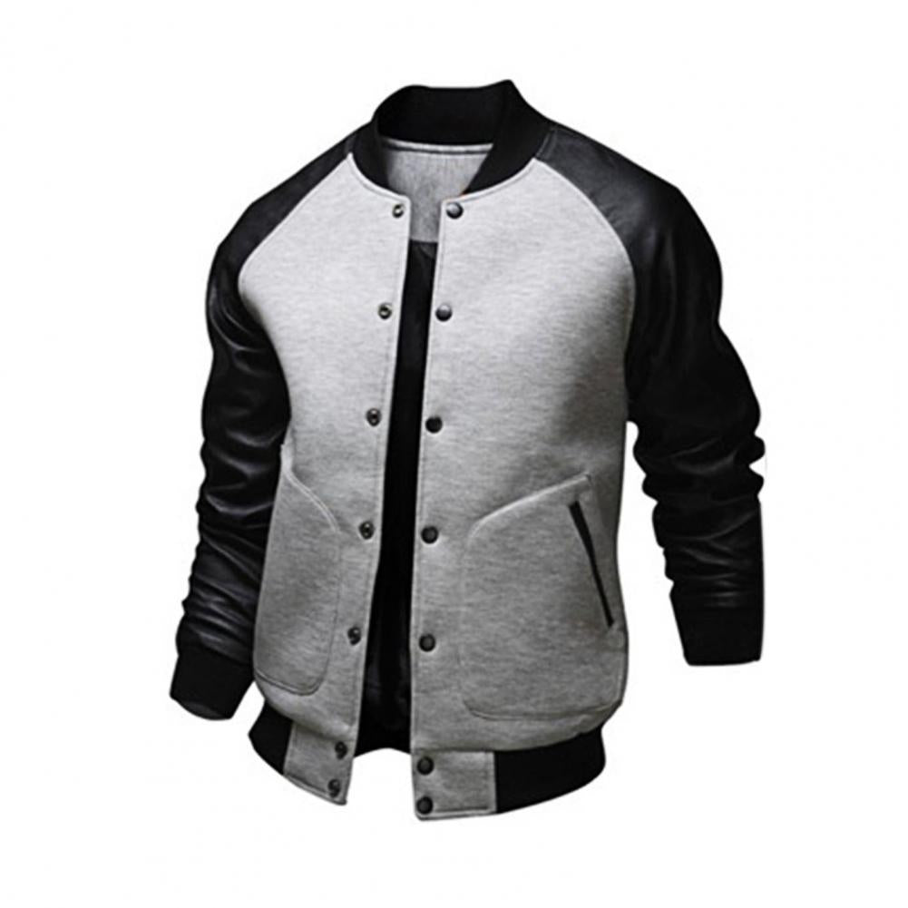 2022 New Men's Baseball Jacket with Large Pockets