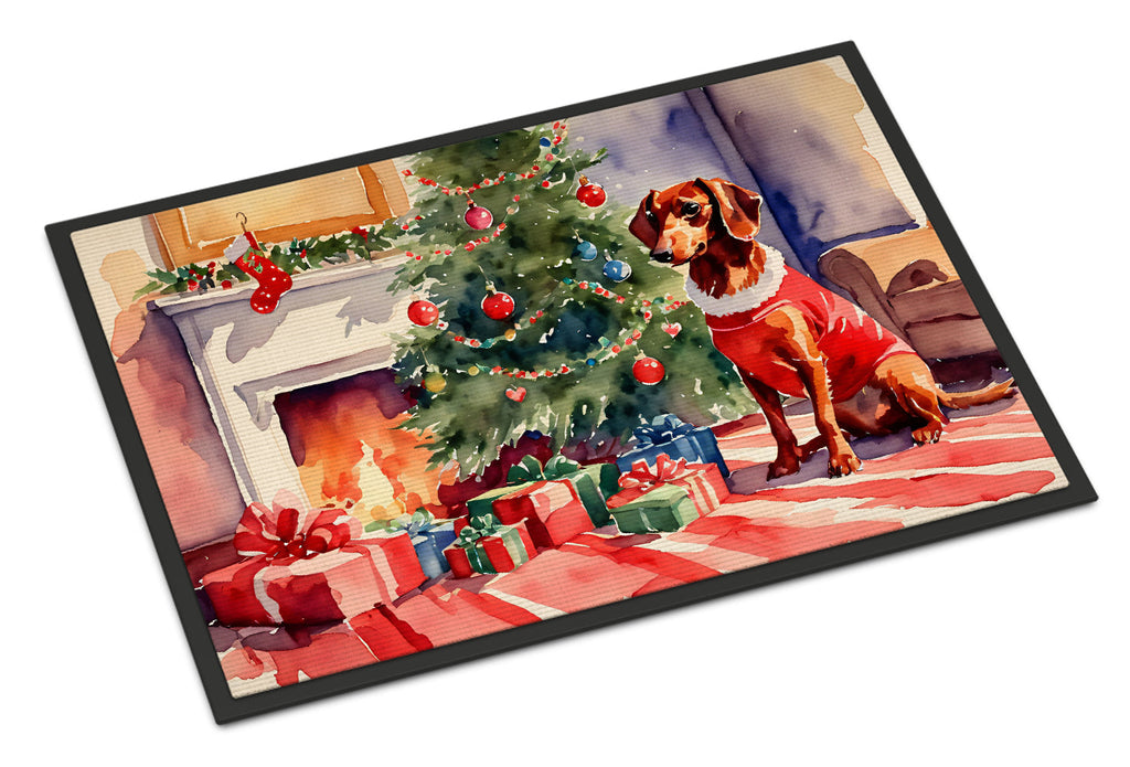 Dachshund Cozy Christmas Doormat
