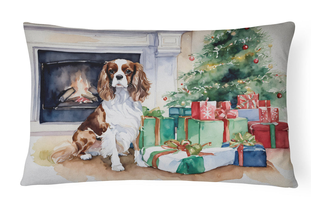 Cavalier Spaniel Christmas Throw Pillow