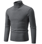 Men's High Collar Pullover Sweater | Streetwear