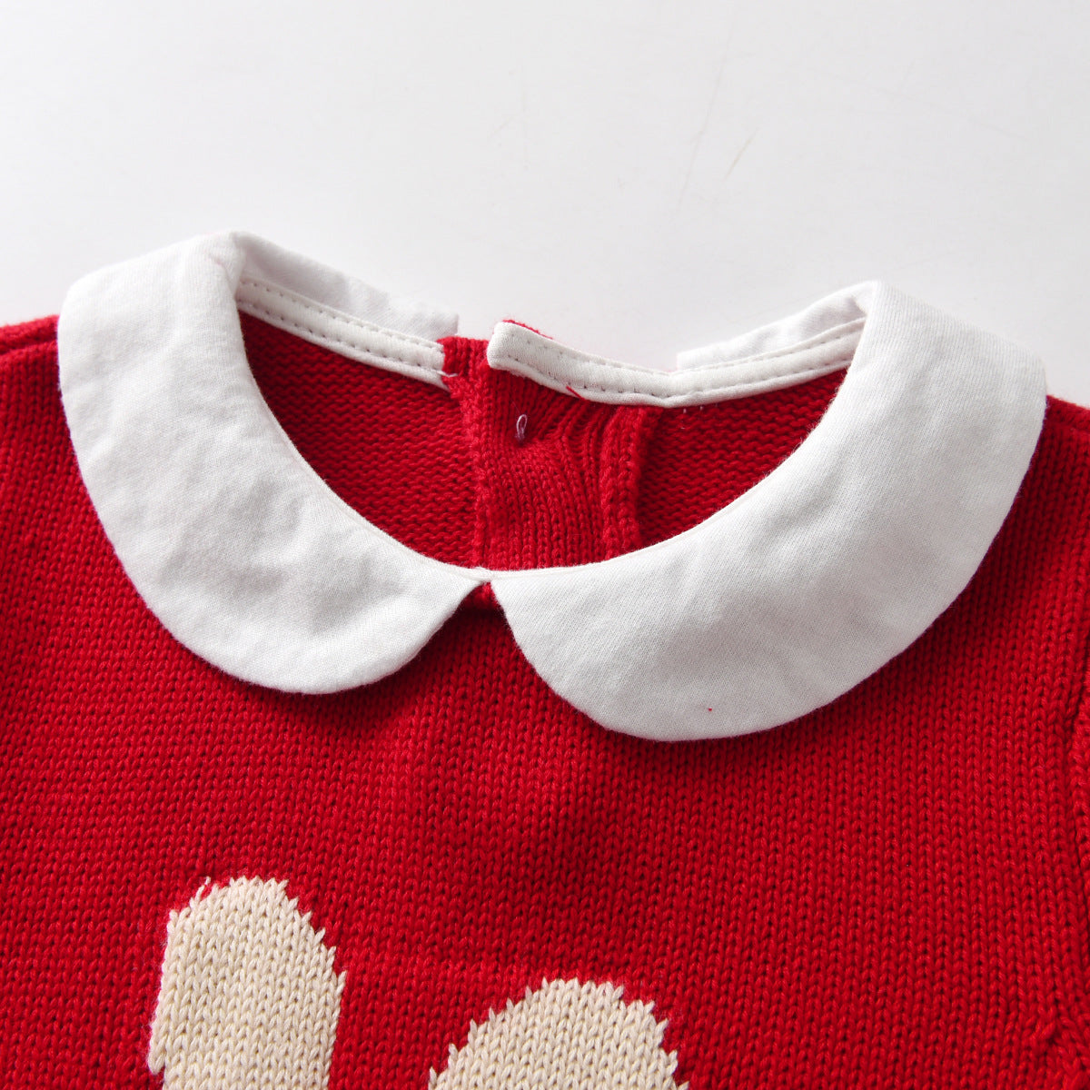New Spring Autumn Baby Bunny Knitted Bodysuit Outfit