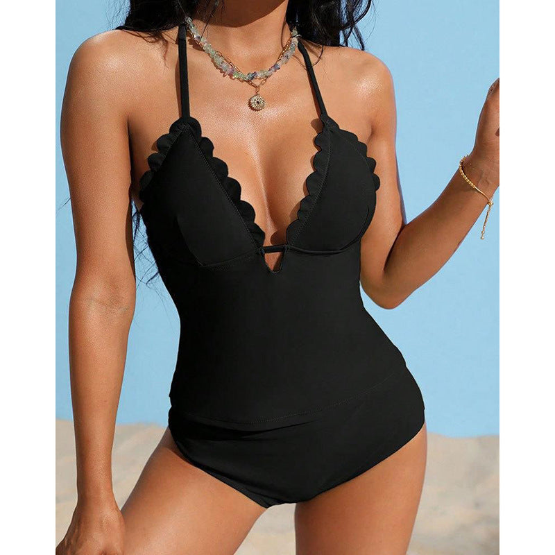2024 Women's Conservative Two-Piece Swimwear Set