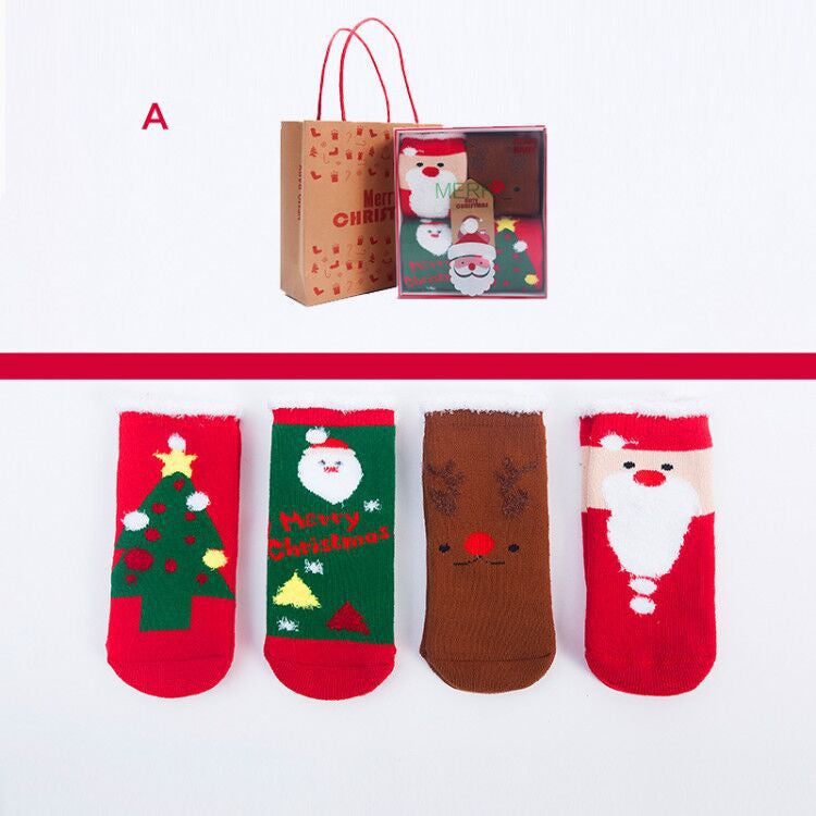 Children's Christmas Socks Gift Set