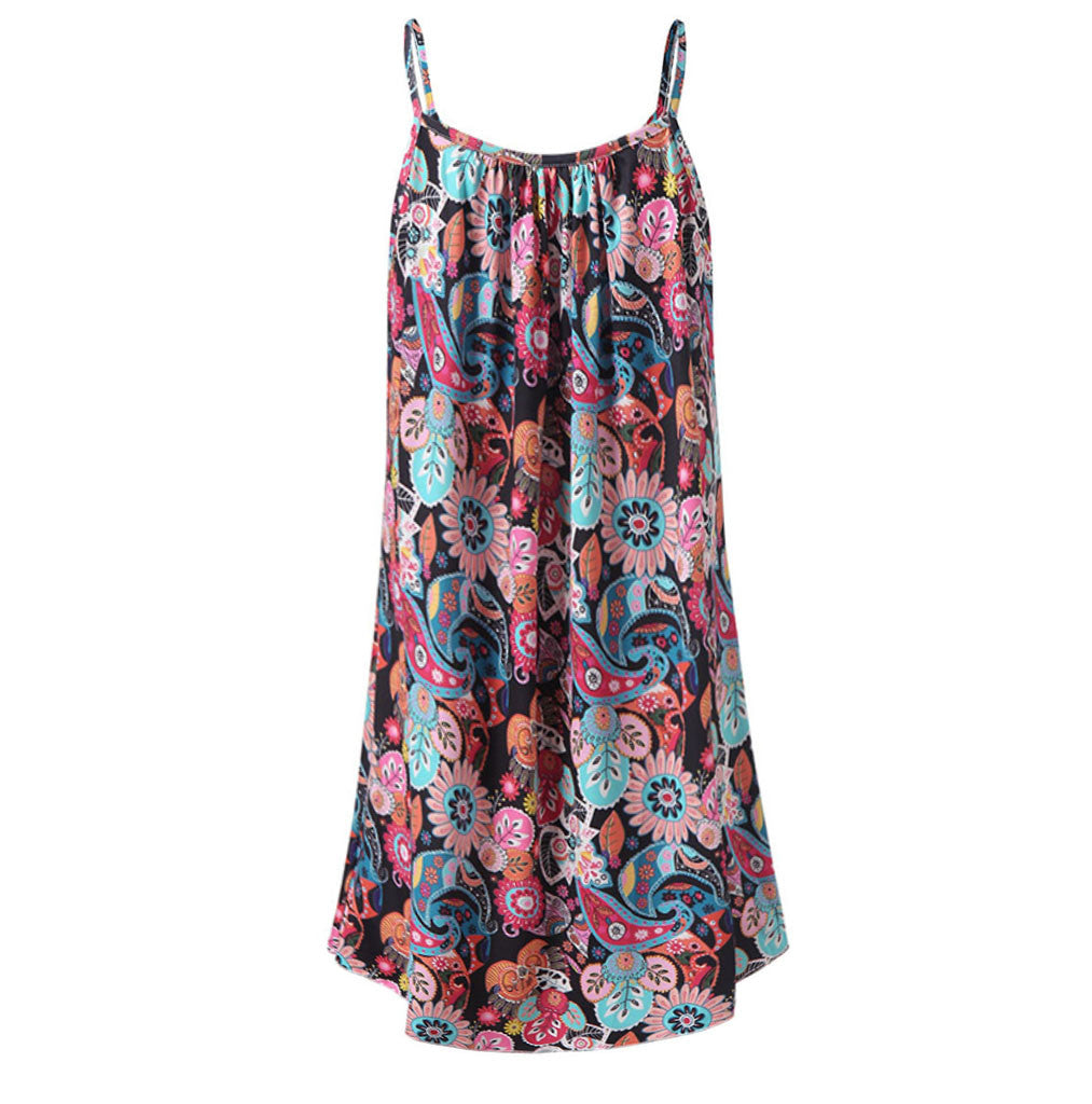 2019 Summer Floral Ruffled Maxi Dress for Women