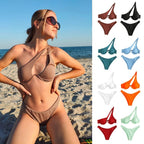 2024 New Women's Sexy One-Shoulder Bikini Swimsuit