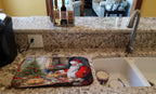 Cookies with Santa Claus Dish Drying Mat