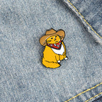 Cowboy Cat Enamel Pin Brooch