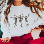 Women's Halloween Long Sleeve Round Neck Sweater
