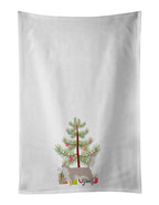 Chantilly Tiffany Cat Christmas Kitchen Towel Set of 2