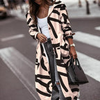 Women's Casual Mid-Length Lapel Trench Coat