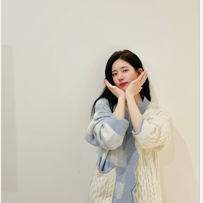 Lazy Wind Cotton Cloud Knit Sweater by Design Sense