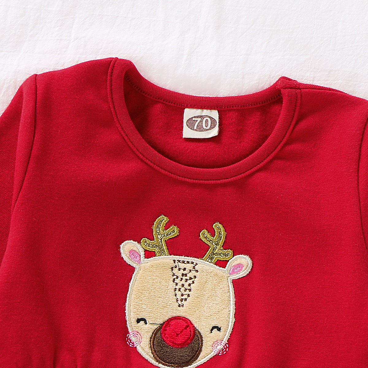 Christmas Reindeer Dress with Mesh Skirt