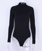 Autumn New Sexy Solid Color Long Sleeve Bodysuit Top