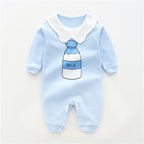Cotton Long Sleeve Baby Bodysuit for Newborns
