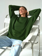 Loose Crew Neck Sweatshirt for Women | Streetwear