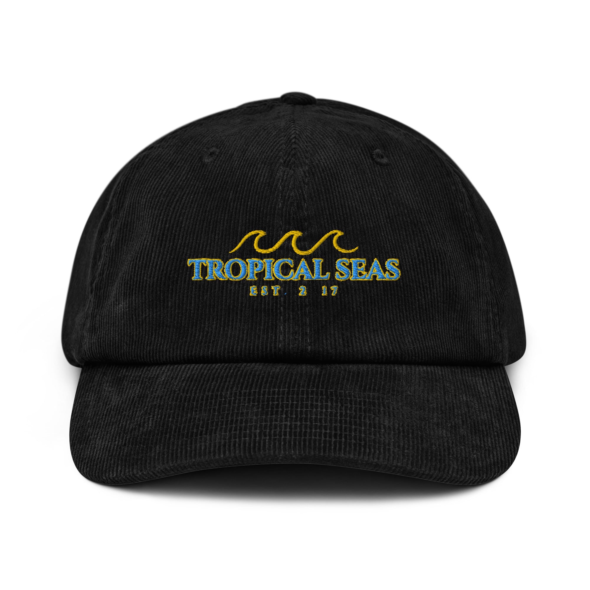 Triple Wave Corduroy Hat | Embroidered Cap