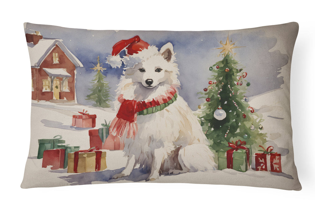American Eskimo Christmas Throw Pillow