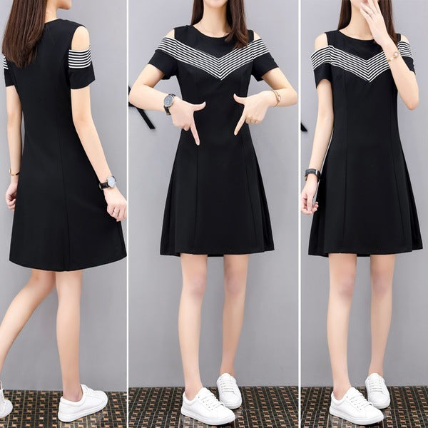 2019 Summer Women's Fashion Slim Fit Off-Shoulder Dress