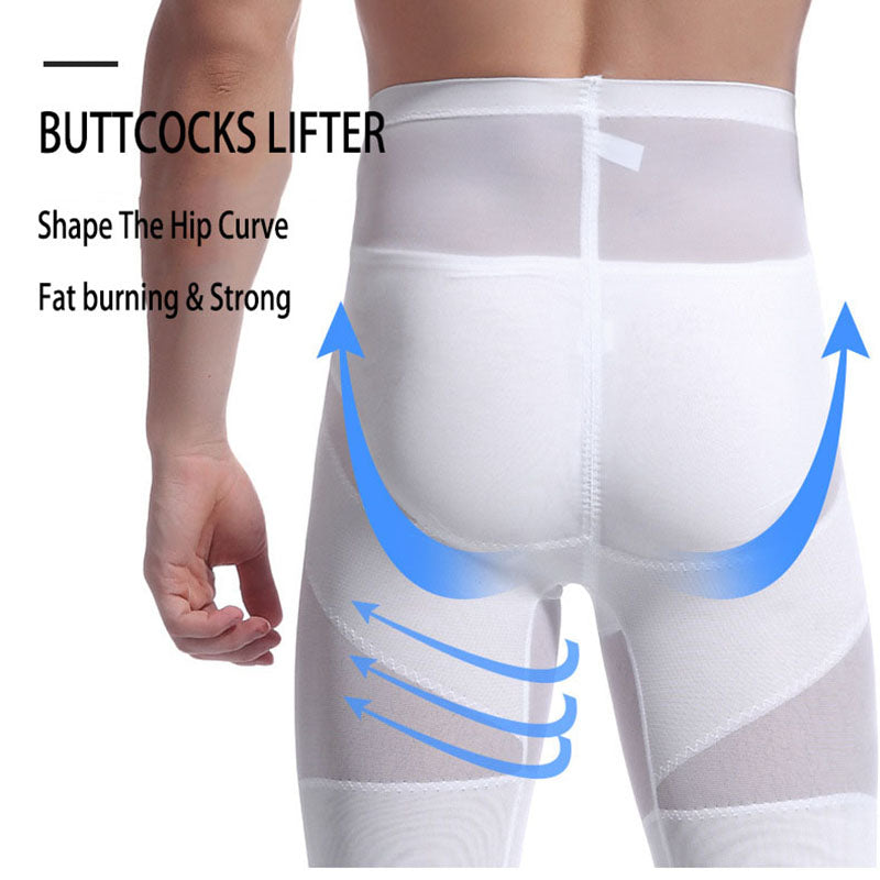 High-Waisted Body Shaper Panties for Men